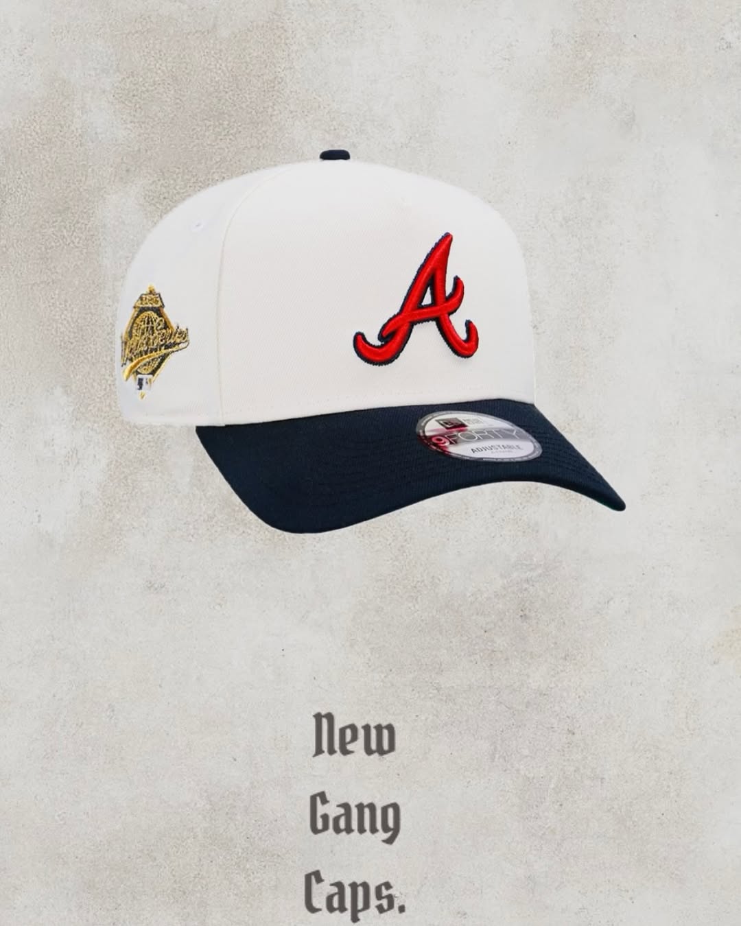 NEW ERA ATLANTA BRAVES WORLD SERIES 1995 CHROME EDITION A FRAME SNAPBACK HAT-Maverick
