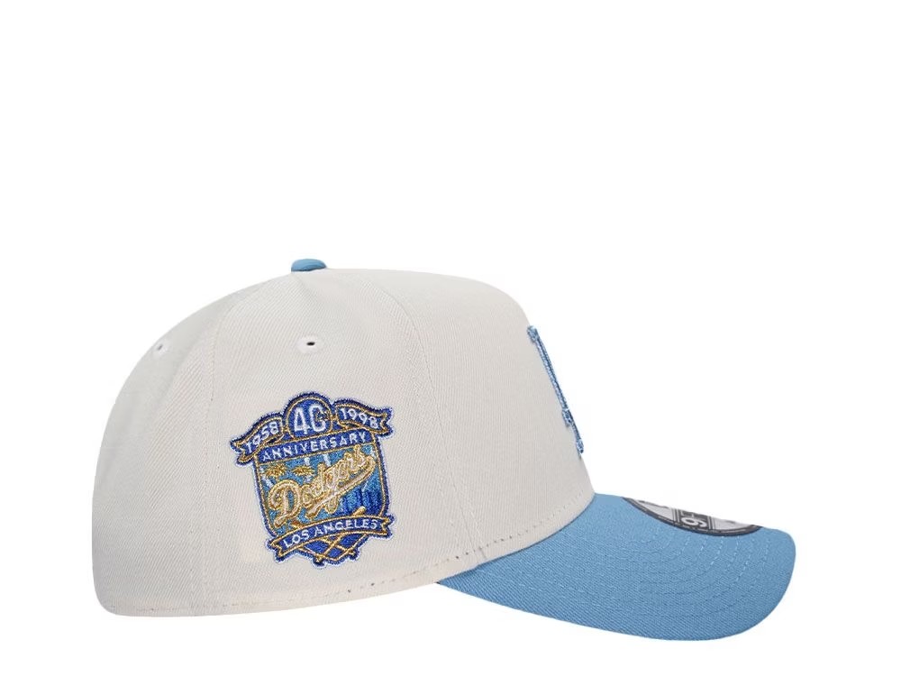 NEW ERA LOS ANGELES DODGERS 40TH ANNIVERSARY CHROME GOLD EDITION 9FORTY A FRAME SNAPBACK HAT-Maverick