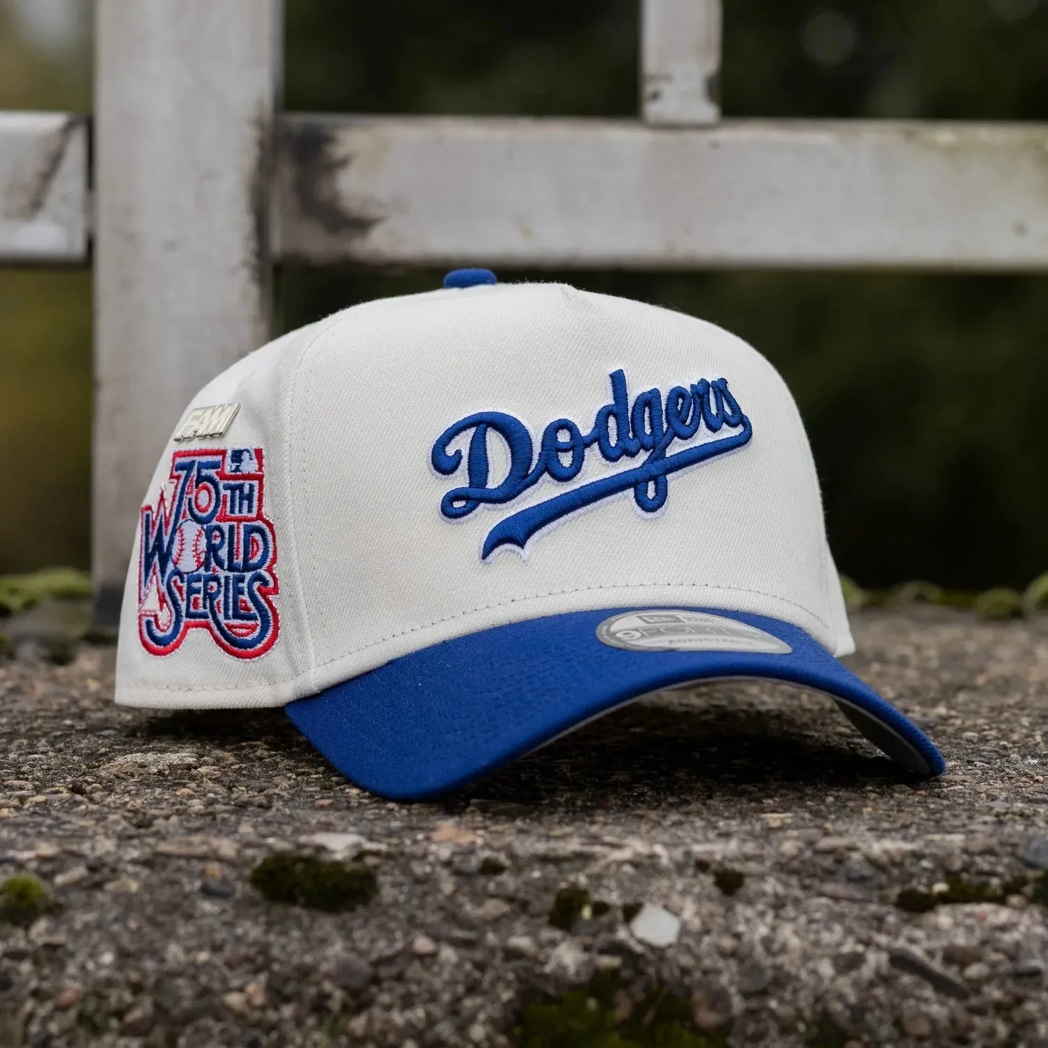NEW ERA 9FORTY A-FRAME MLB LOS ANGELES DODGERS 75TH WORLD SERIES TWO TONE / GREY UV SNAPBACK-Maverick