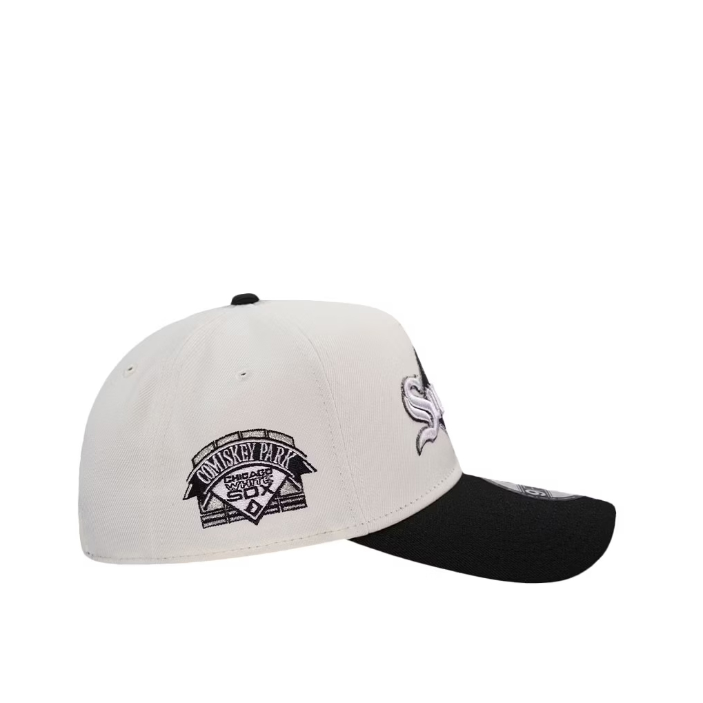 NEW ERA CHICAGO WHITE SOX KOMISKI PARK SOUTH AREA CHROME TWO-COLOR 9FORTY A-FRAME BASEBALL CAP-Maverick