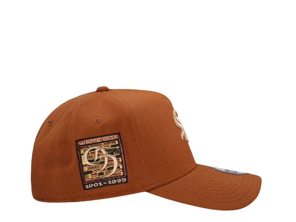 NEW ERA CHICAGO WHITE SOX COMISKEY PARK EARTHY BROWN EDITION 9FORTY A FRAME SNAPBACK HAT-Maverick