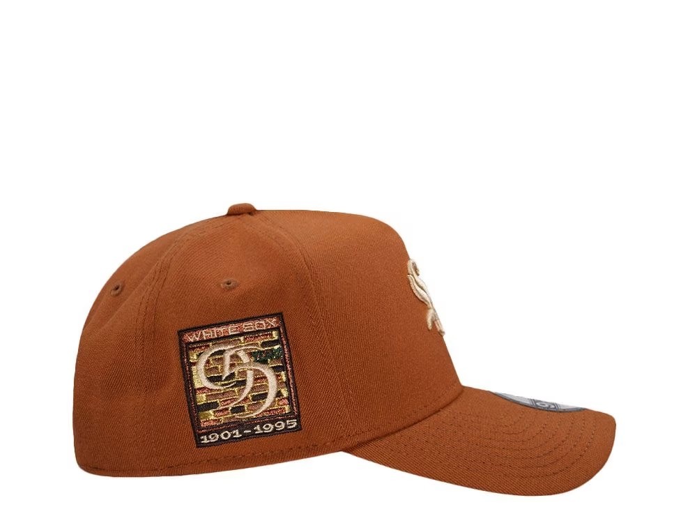 NEW ERA CHICAGO WHITE SOX COMISKEY PARK EARTHY BROWN EDITION 9FORTY A FRAME SNAPBACK HAT-Maverick