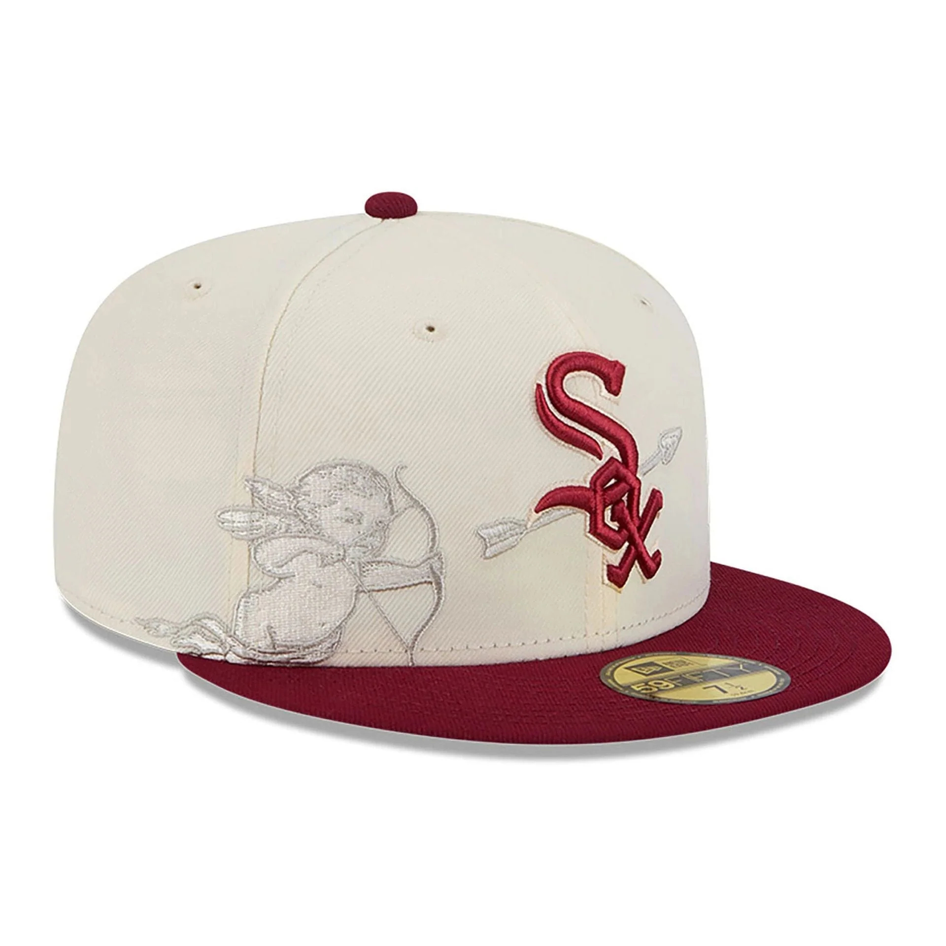 NEW ERA CHICAGO WHITE SOX CHERUB CHROME WHITE EMBROIDERED CASUAL BASEBALL CAP-Maverick