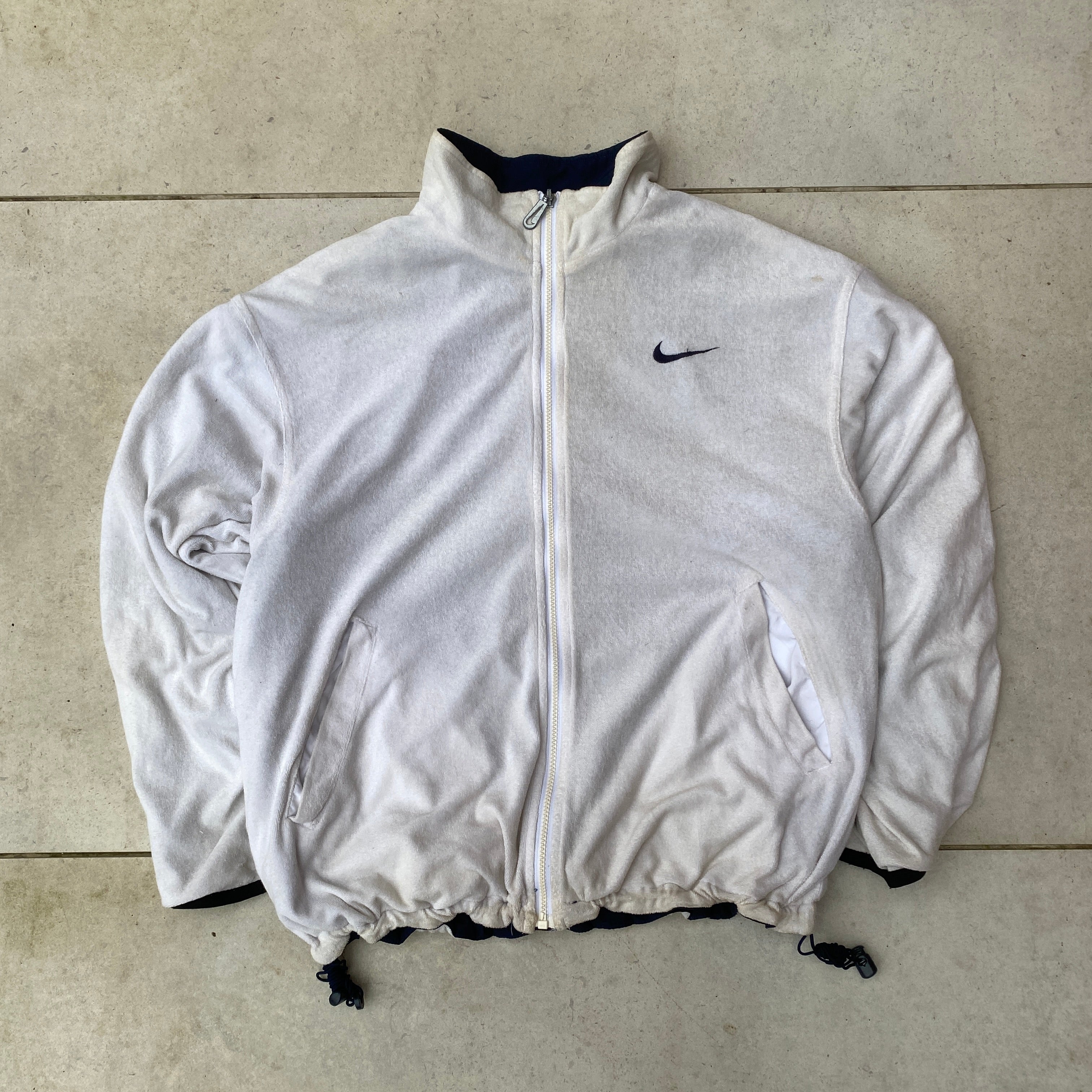 2000'sReversible Challenge Court Fleece Coat Jacket Blue-Maverick