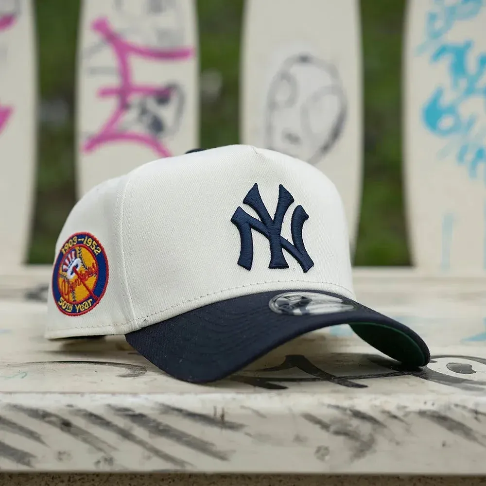 NEW ERA NEW YORK YANKEES 50TH ANNIVERSARY CHROME TWO TONE EDITION 9FORTY A FRAME SNAPBACK HAT CAP MLB-Maverick