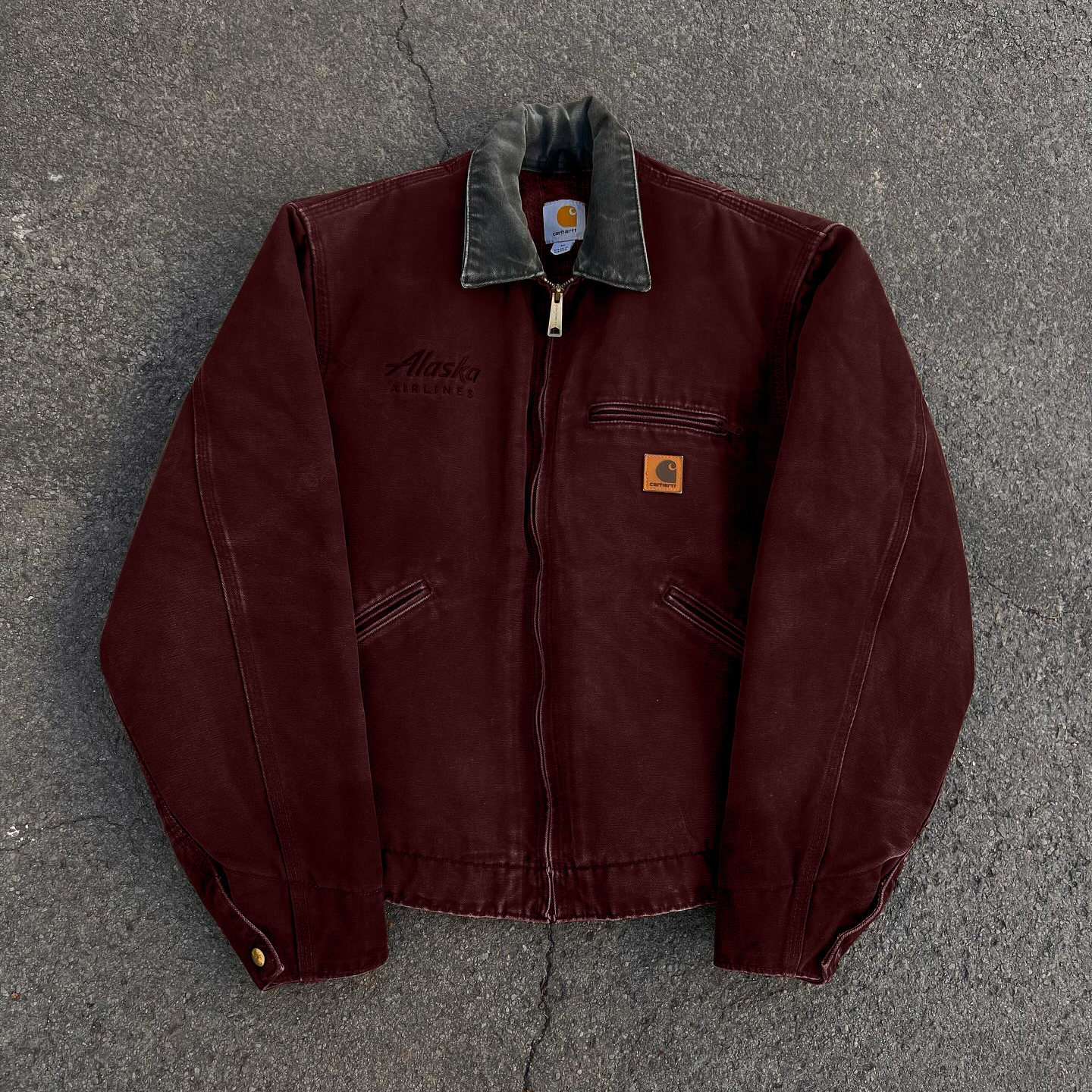 Vintage Lapel Tie Lined Zip-Up Jacket-Maverick