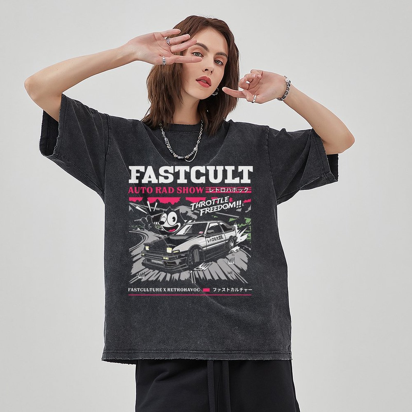 Unisex Vintage Solid Wash Denim T-Shirts 1005