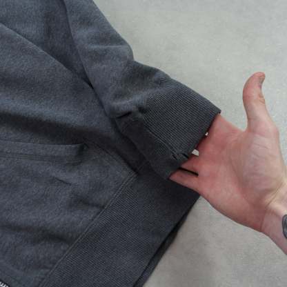 RARE 2000s  Zip Up Hoodie Grey-Maverick