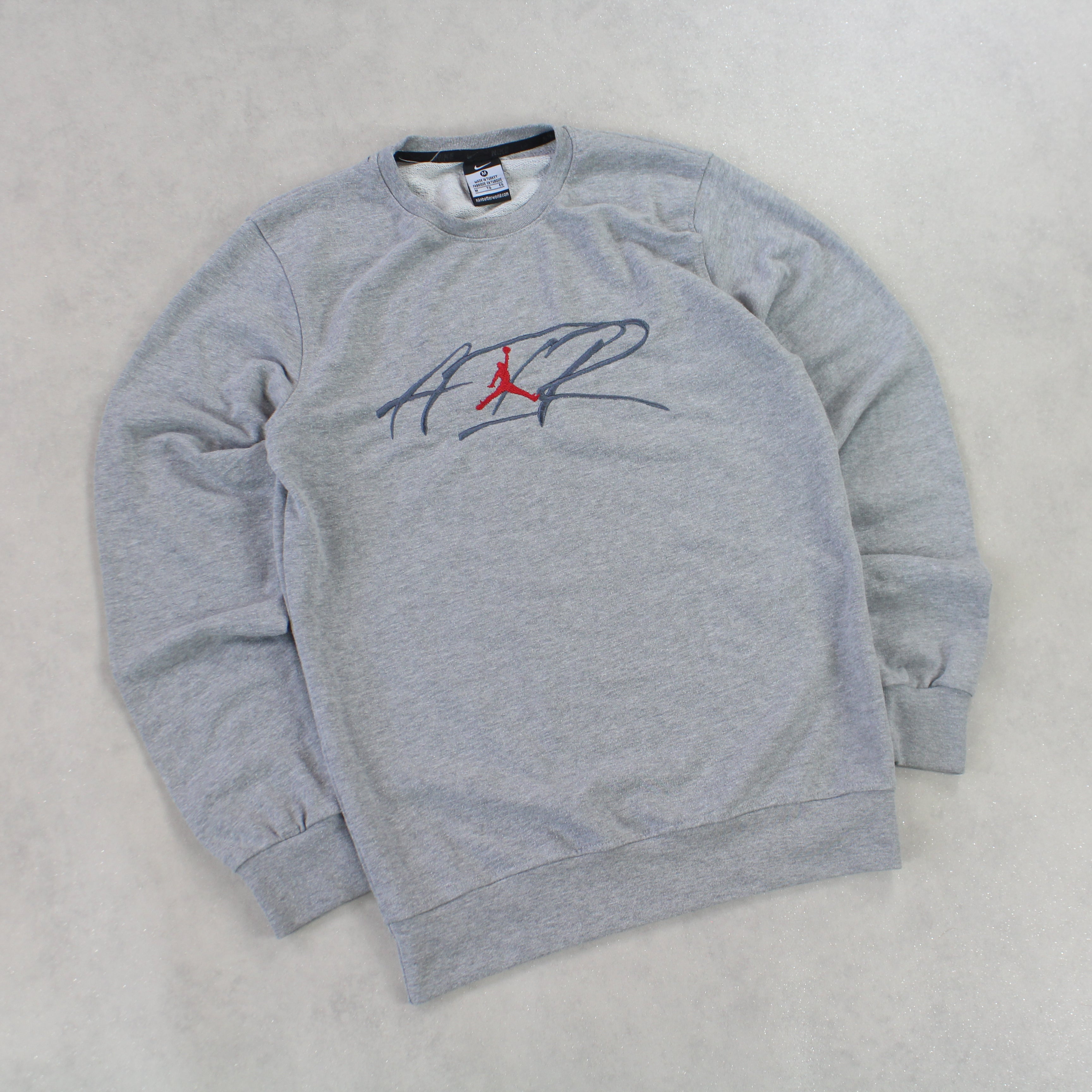 RARE 2000s  Jordan Sweatshirt Grey-Maverick