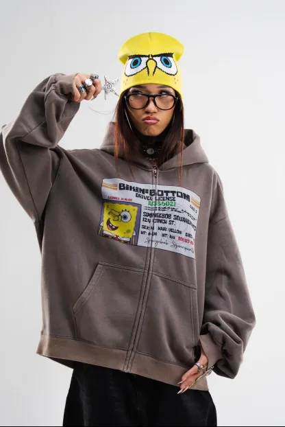 PRE-ORDER: SPONGEBOB ZIPPER GREY