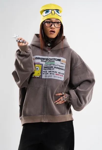 PRE-ORDER: SPONGEBOB ZIPPER GREY