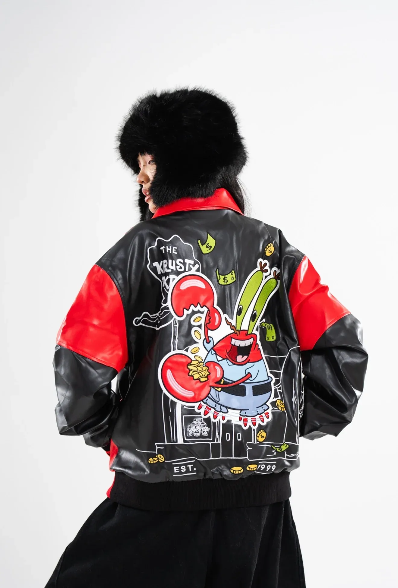 PRE-ORDER: MR. KRABS LEATHER JACKET