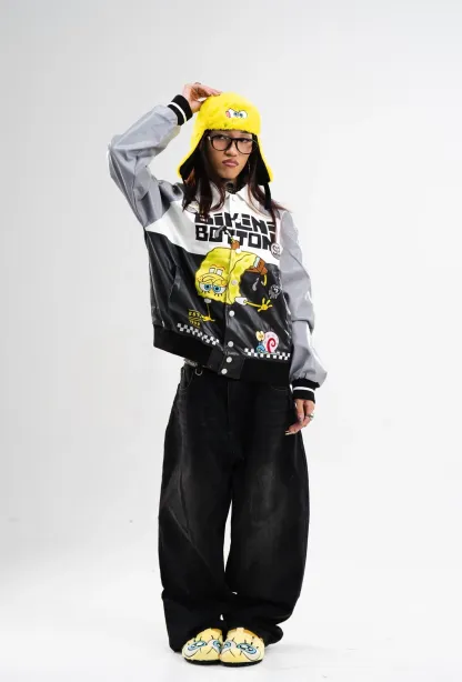 PRE-ORDER: SPONGEBOB LEATHER JACKET