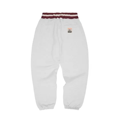 HMP STRIPE RIB SWEATPANT [LIGHT HEATHER]