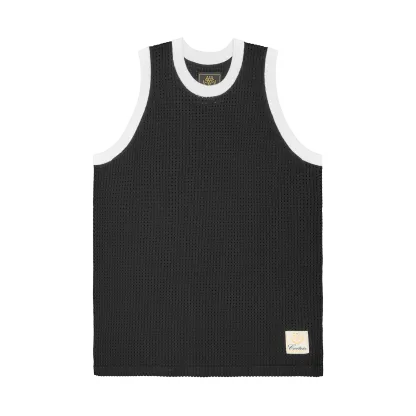 VICE MESH KNIT VEST [BLACK]