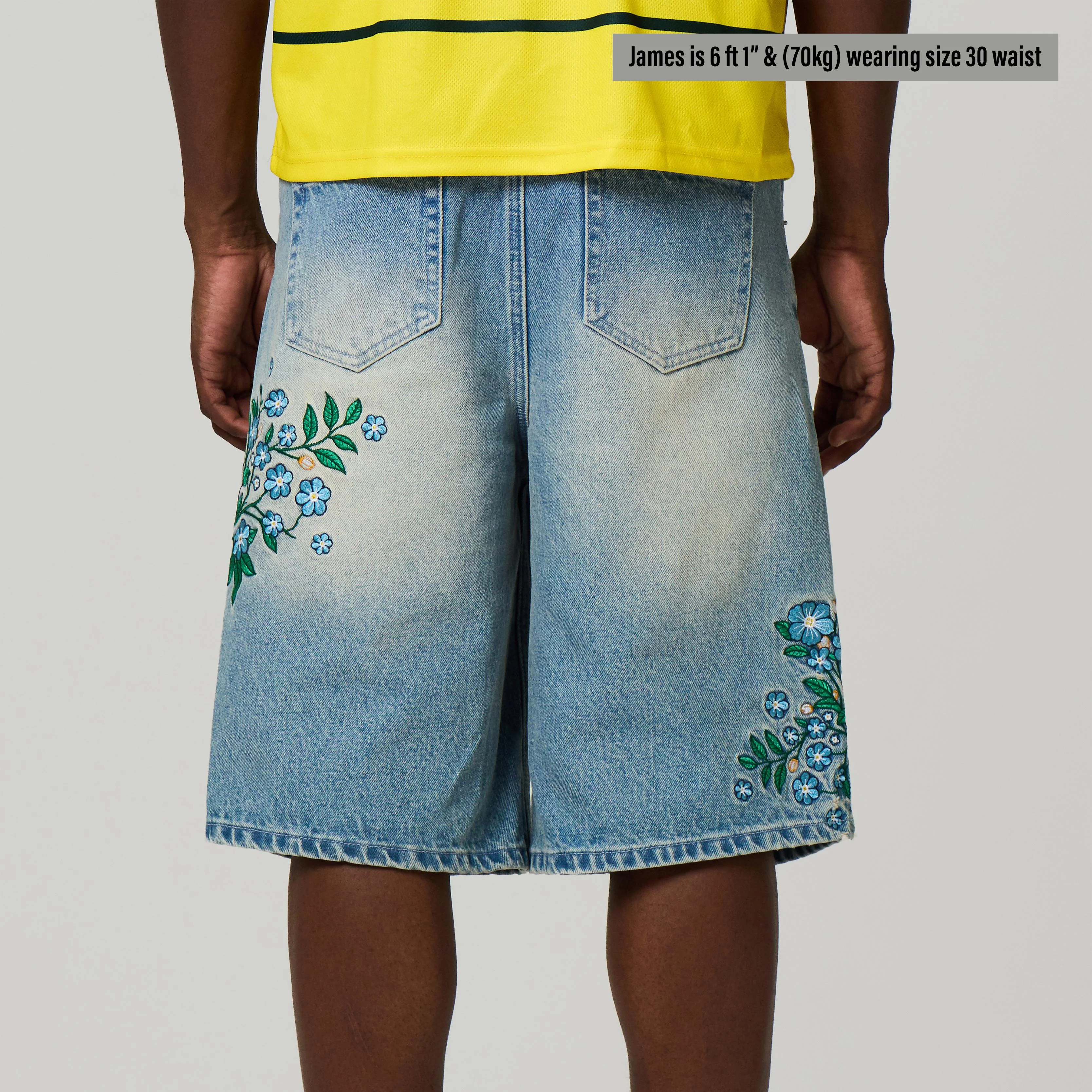 BRAZIL EMBROIDERED JORTS