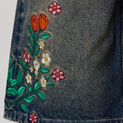 NETHERLANDS EMBROIDERED JORTS