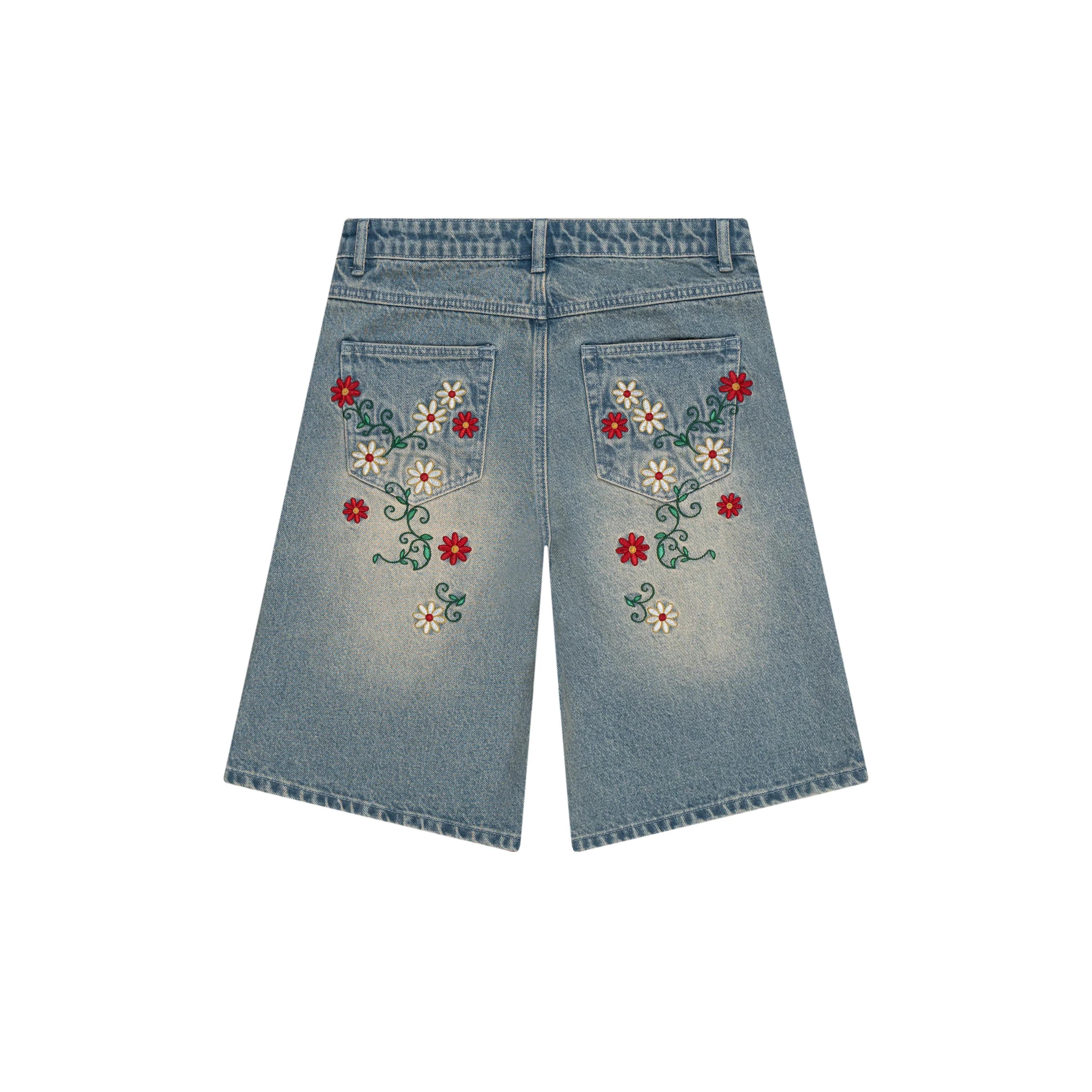 MEXICO EMBROIDERED JORTS