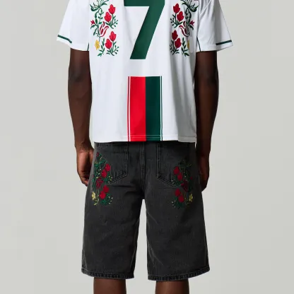PORTUGAL EMBROIDERED JORTS