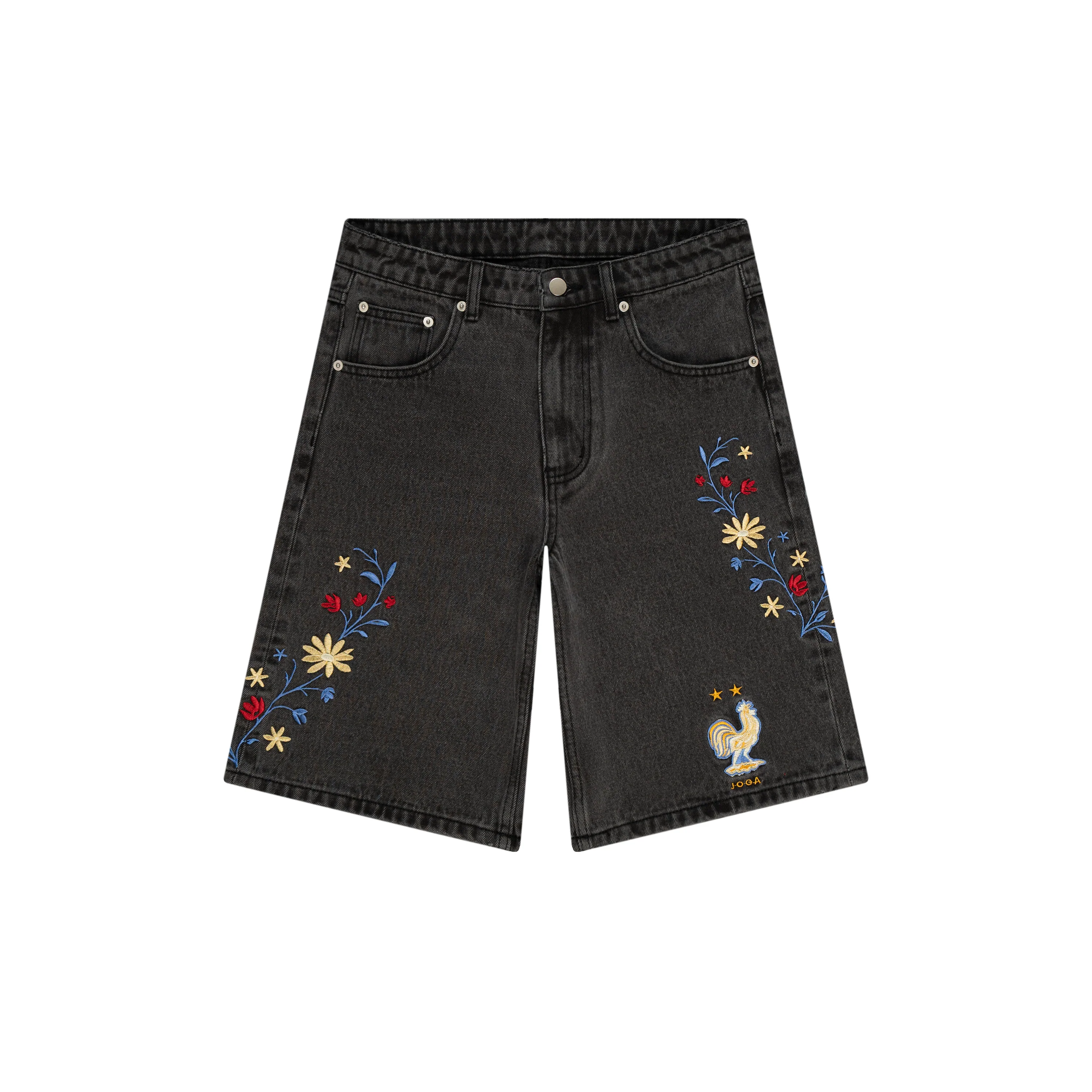 FRANCE EMBROIDERED JORTS