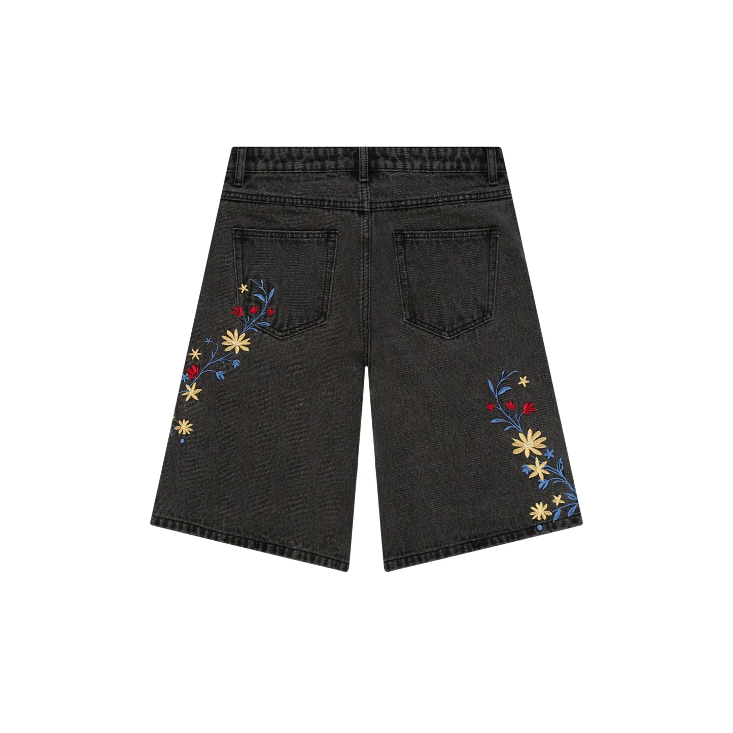 FRANCE EMBROIDERED JORTS