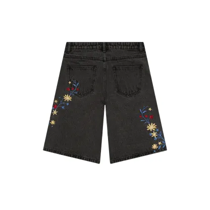 FRANCE EMBROIDERED JORTS