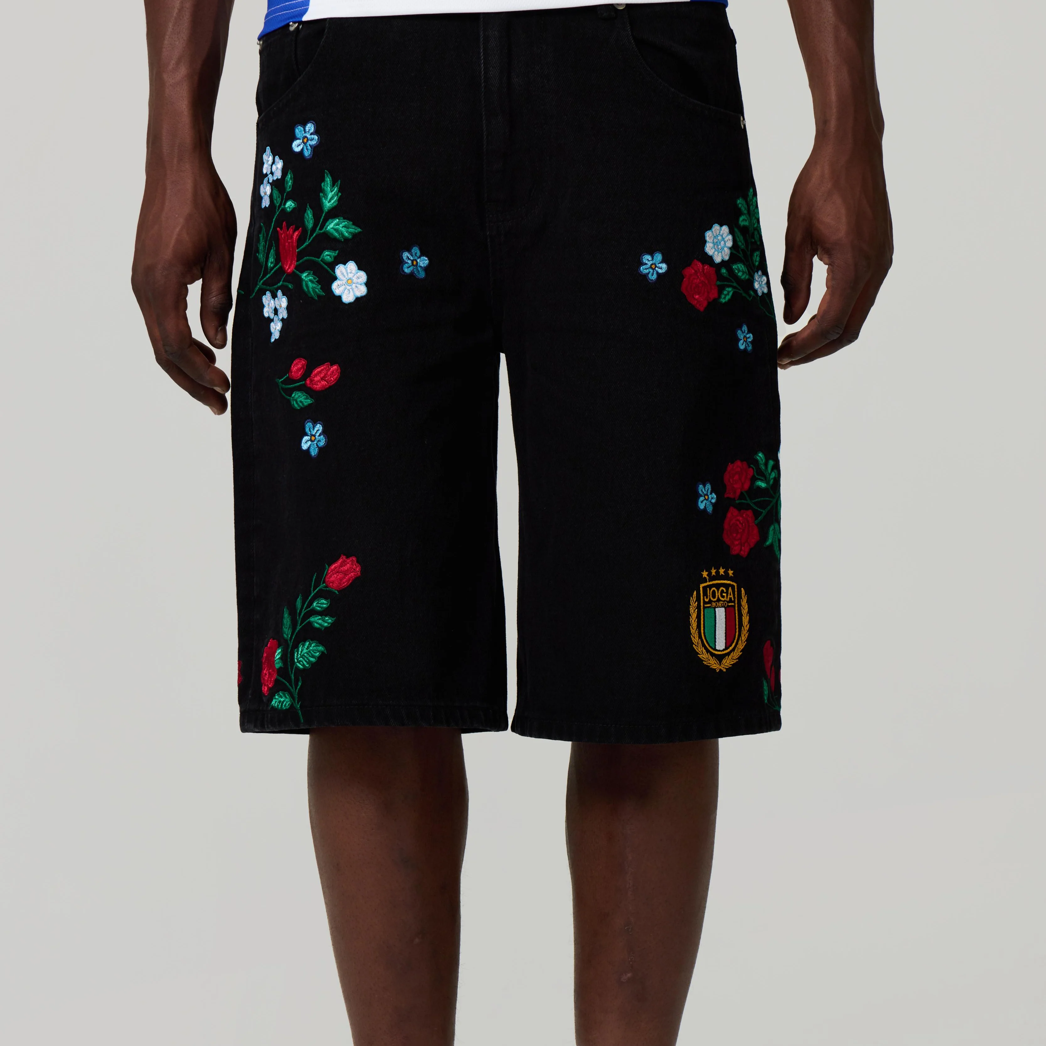 ITALY EMBROIDERED JORTS