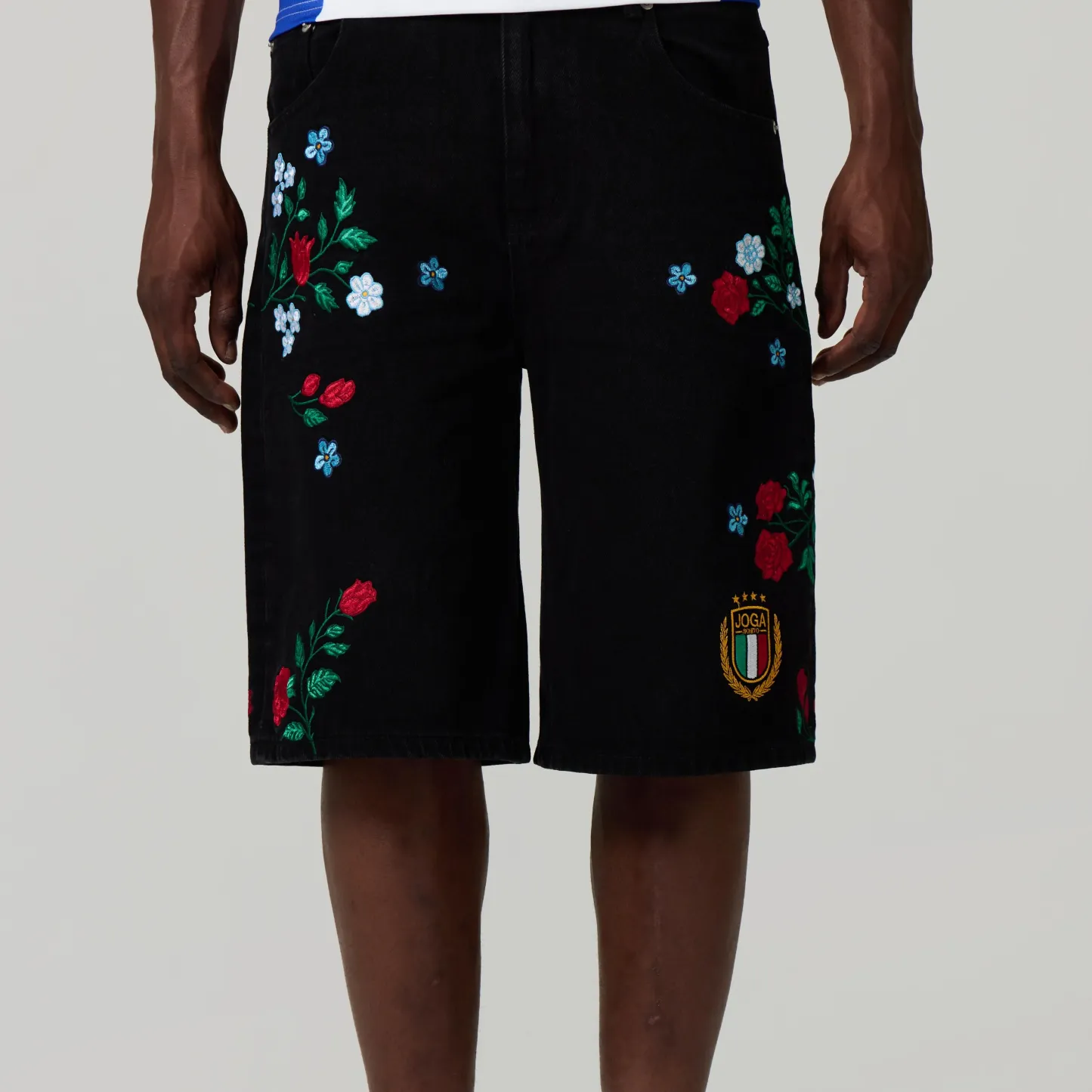 ITALY EMBROIDERED JORTS