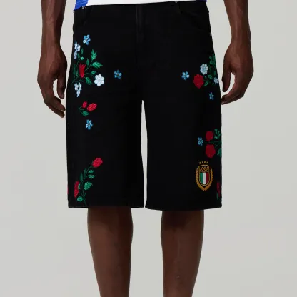ITALY EMBROIDERED JORTS