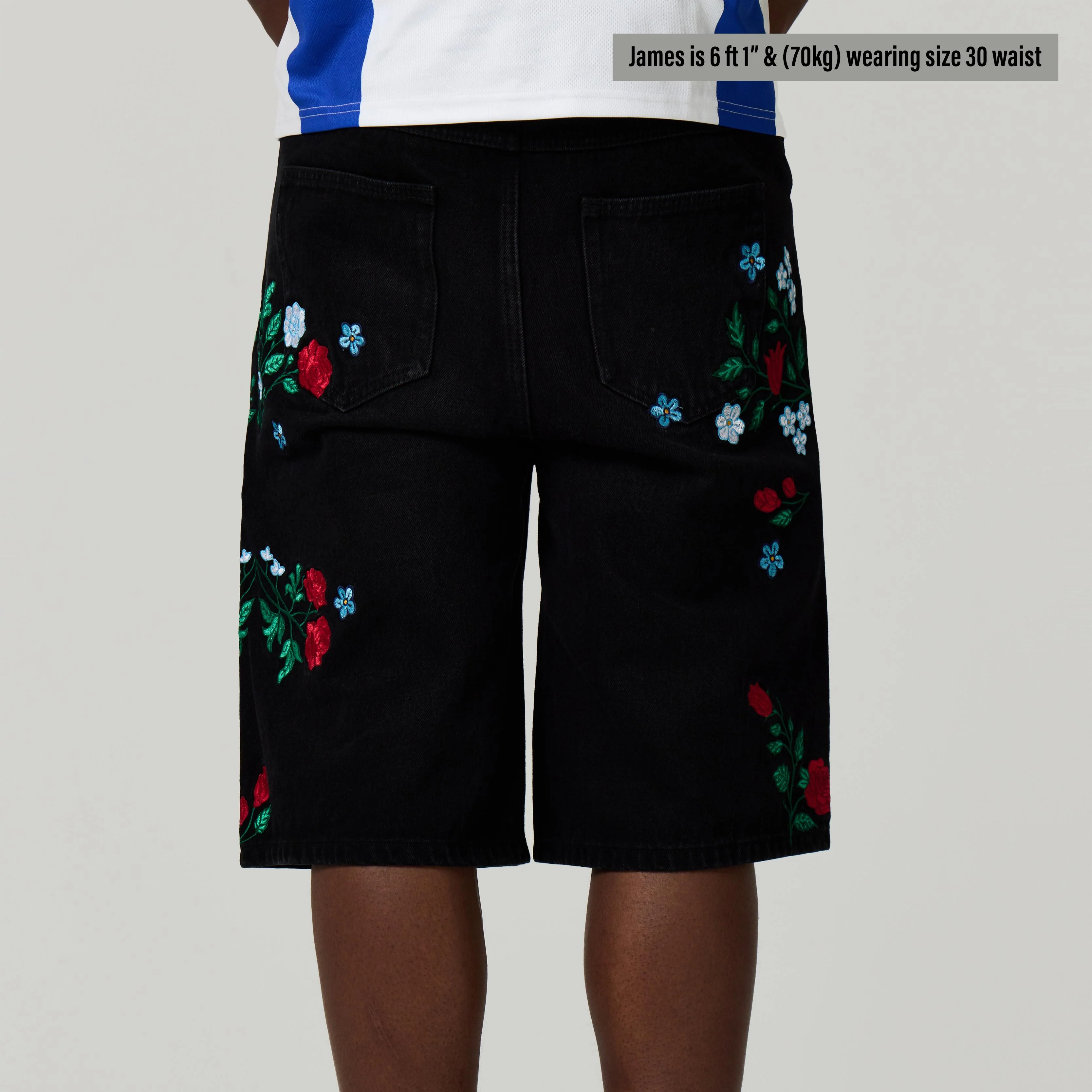ITALY EMBROIDERED JORTS