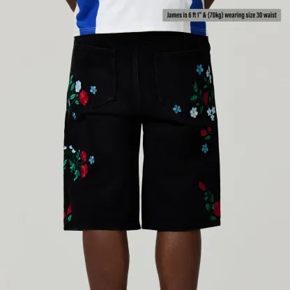 ITALY EMBROIDERED JORTS