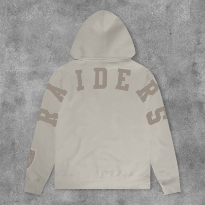 Casual Letter Print Long Sleeve Hoodies-Maverick