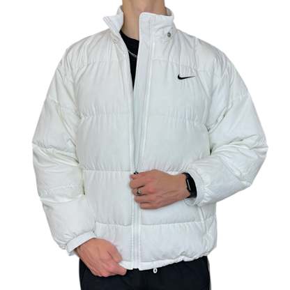 Vintage 90s Rare Down Spellout Pufferjacke Wei?-Maverick