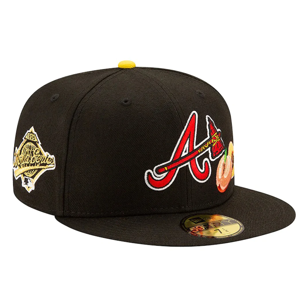 NEW ERA OFFSET X ATLANTA BRAVES EMBROIDERED CASUAL BASEBALL CAP-Maverick
