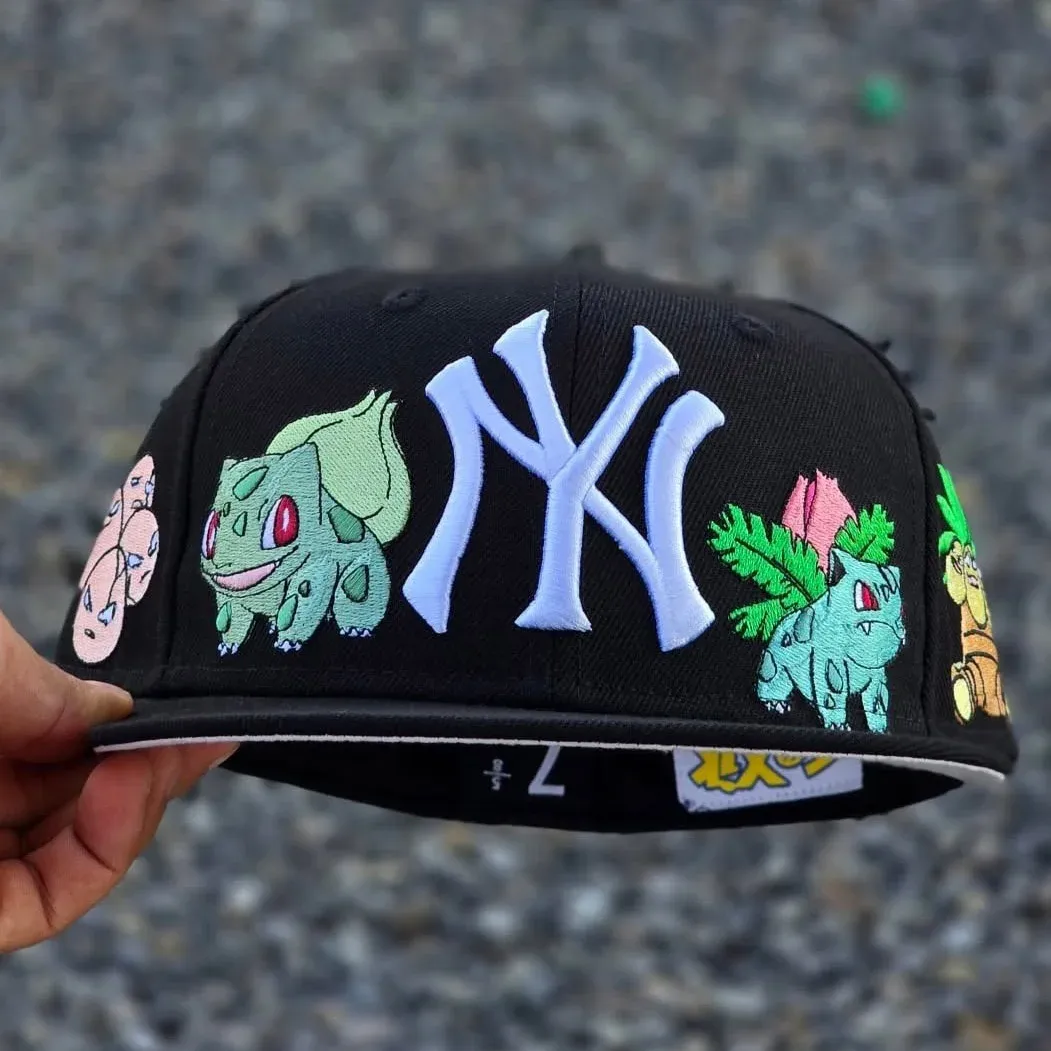 NEW ERA GORRA TOXIK / NEW YORK YANKEES BULBASAUR EMBROIDERED CASUAL BASEBALL CAP-Maverick