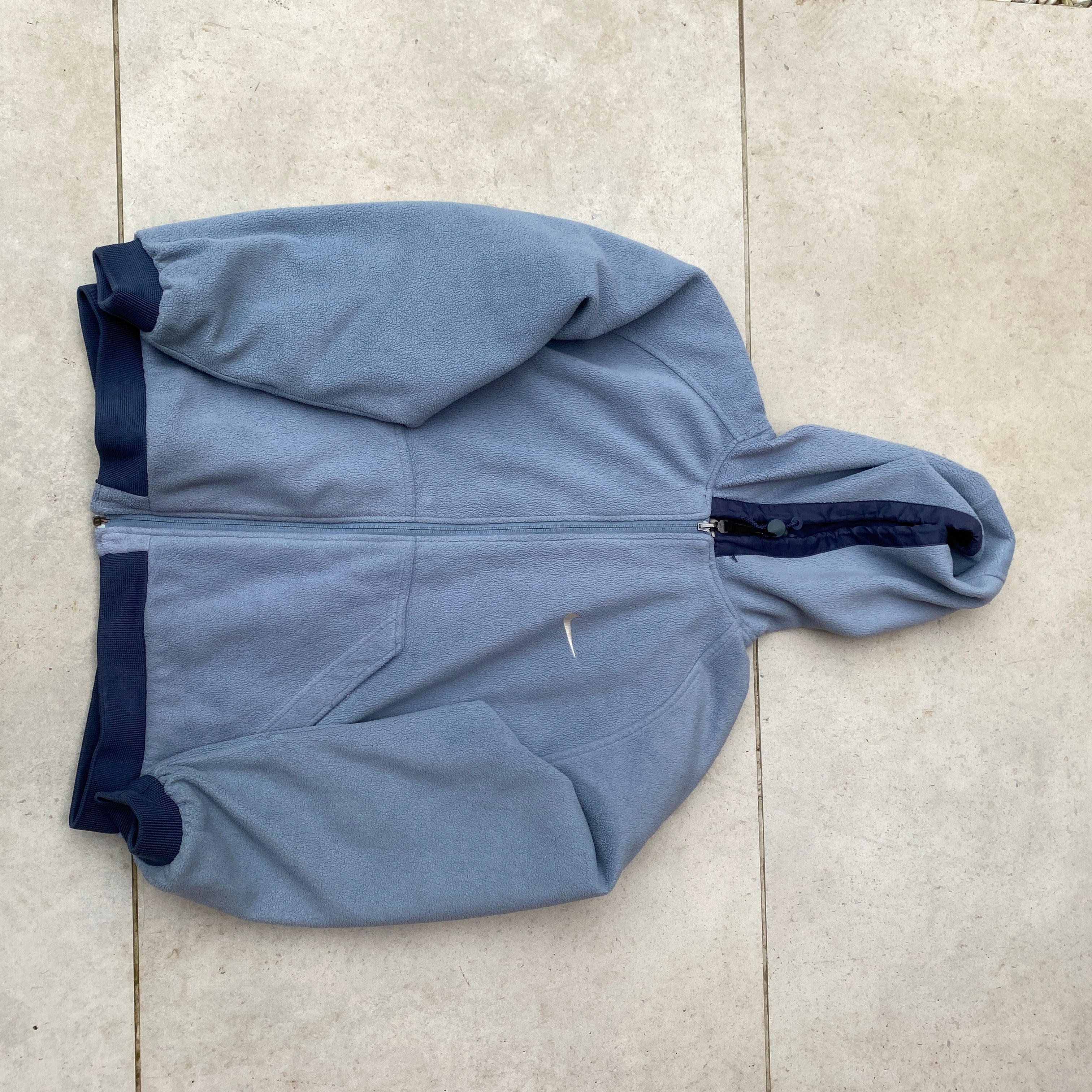 2000'sReversible Fleece Coat Jacket Blue-Maverick