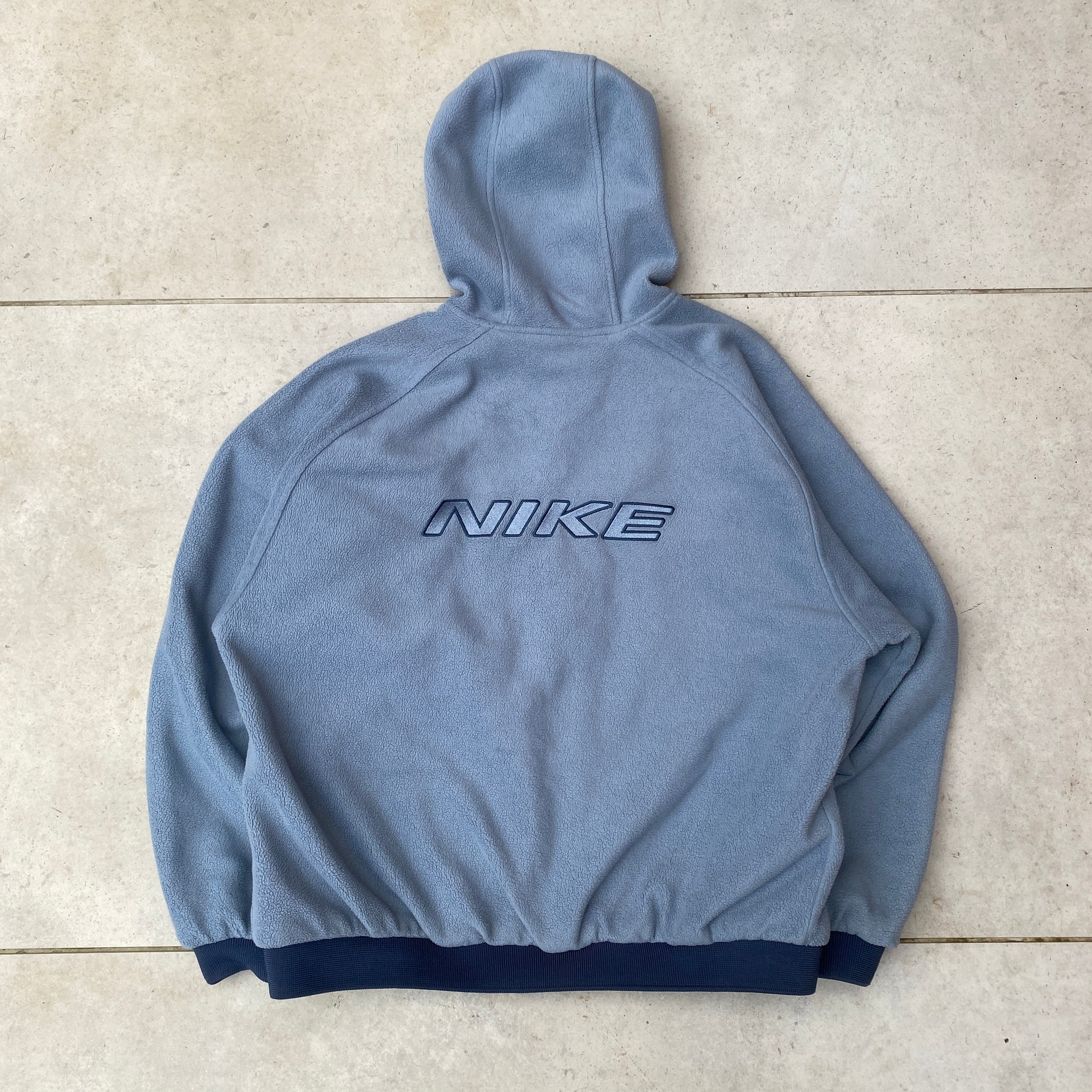 2000'sReversible Fleece Coat Jacket Blue-Maverick