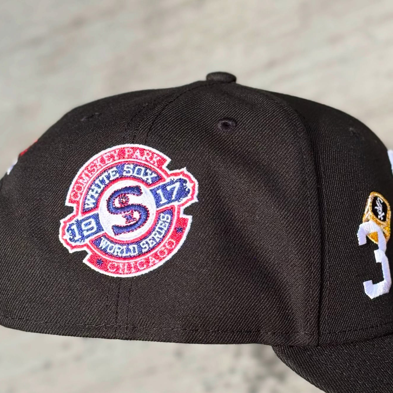 NEW ERA CHICAGO WHITE SOX COUNT THE RINGS EMBROIDERED CASUAL BASEBALL CAP-Maverick