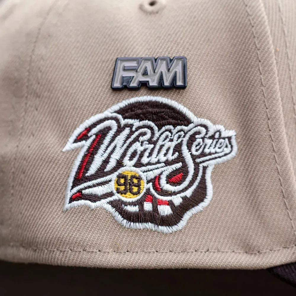 NEW ERA 9FORTY A-FRAME MLB NEW YORK YANKEES WORLD SERIES 1998 TWO TONE / GREY UV SNAPBACK-Maverick