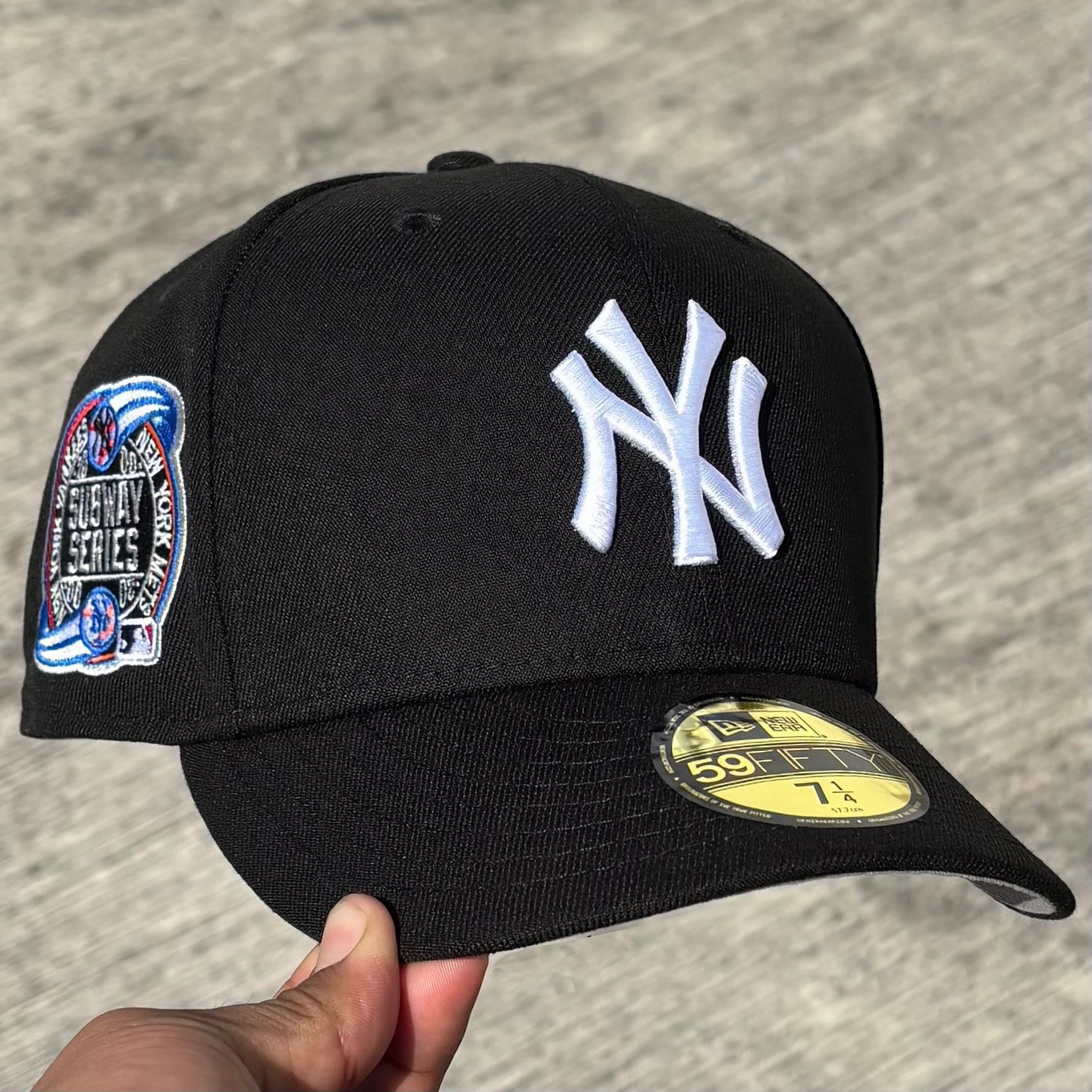 NEW ERA NEW YORK YANKEES SUBWAY SERIES 2000 BLACK EMBROIDERED CASUAL BASEBALL CAP-Maverick