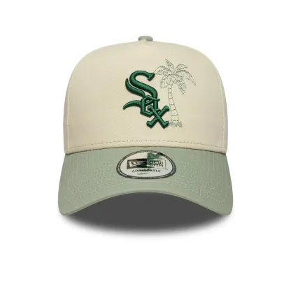 NEW ERA CHICAGO WHITE SOX MLB SUMMER ICON LIGHT BEIGE 9FORTY A-FRAME ADJUSTABLE CAP-Maverick