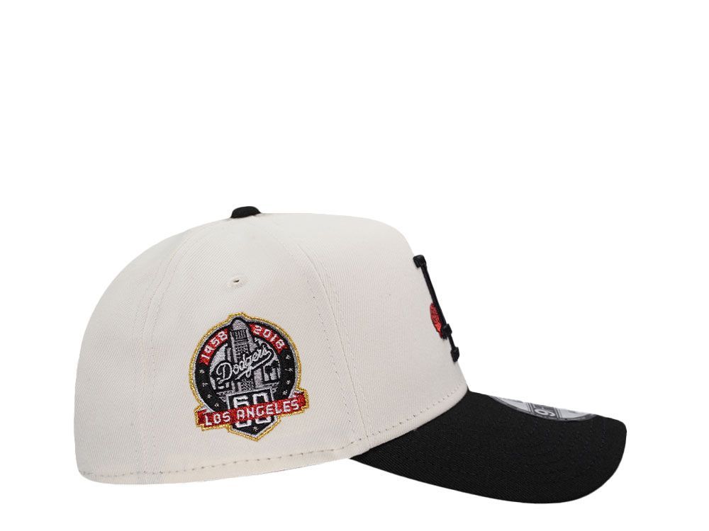 NEW ERA LOS ANGELES DODGERS ROSE 60TH ANNIVERSARY CHROME TWO TONE EDITION 9FORTY A FRAME SNAPBACK HAT-Maverick