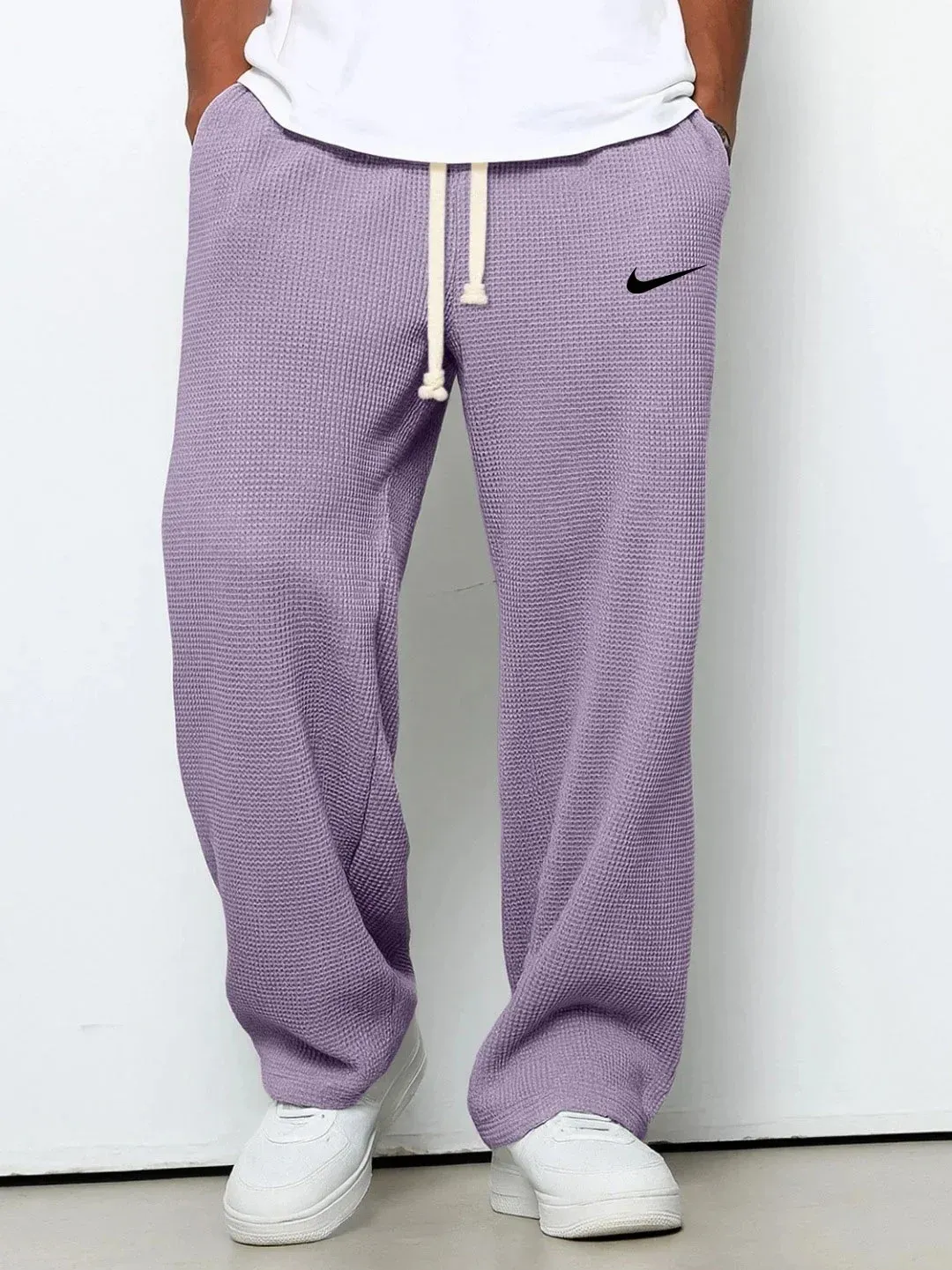 Casual Sports Textured Trousers
