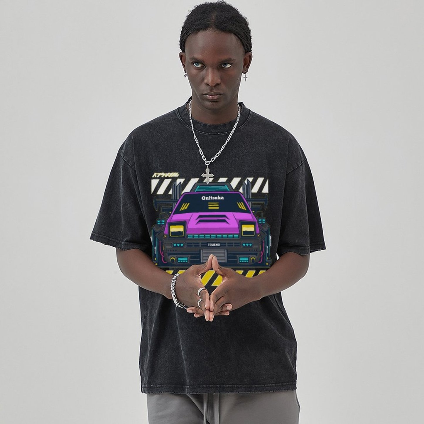 Unisex Vintage Solid Wash Denim T-Shirts 1002