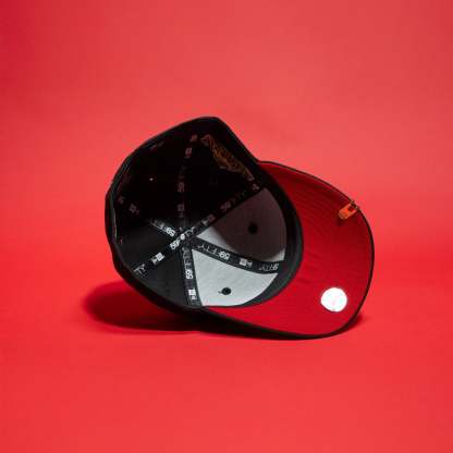 NEW ERA 59FIFTY BLACK ATLANTA BRAVES W/ 1995 WORLD SERIES SIDE PATCH-Maverick