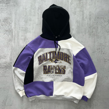 Baltimore Ravens color-block hoodie-Maverick