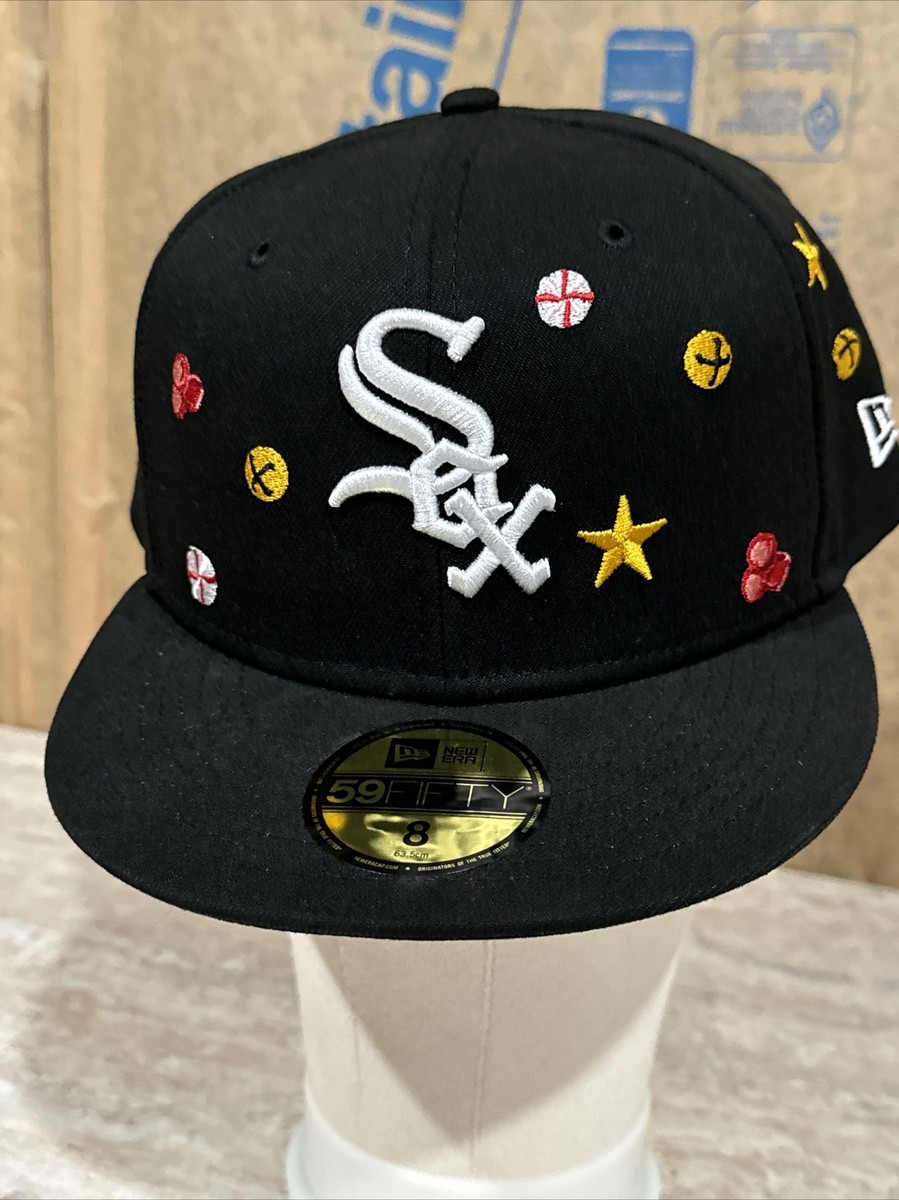 NEW ERA CHICAGO WHITE SOX MLB SLEIGH 59FIFTY CERRADA EMBROIDERED CASUAL BASEBALL CAP-Maverick