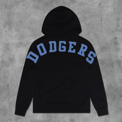 Casual Sports Team Print Long Sleeve Hoodies-Maverick