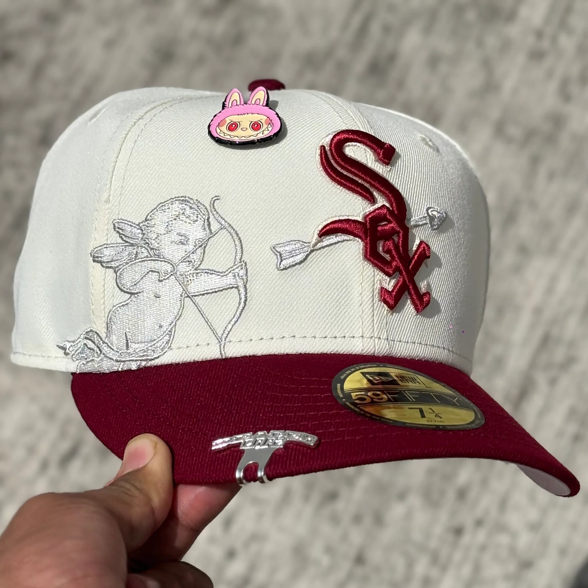 NEW ERA CHICAGO WHITE SOX CHERUB 59FIFTY FITTED EMBROIDERED CASUAL BASEBALL CAP-Maverick