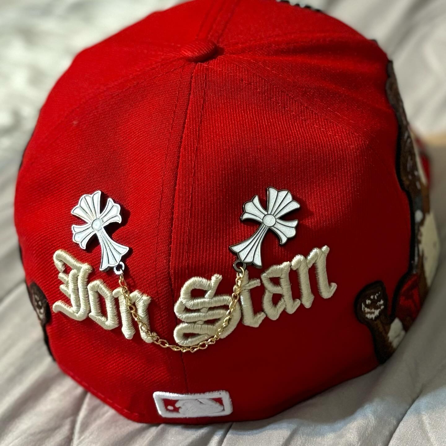 NEW ERA JON STAN CHICAGO WHITE SOX RED EMBROIDERED CASUAL BASEBALL CAP-Maverick